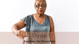  Presentation with glasses - Slide set featuring mature-hispanic-woman-wearing-glasses background and a  colored foreground