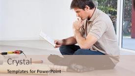  Presentation with color - PPT layouts with mature-man-going-through background and a  colored foreground