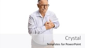 Presentation with heart attack - Theme with mature-man-having-a-heart background and a  colored foreground