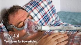  Presentation with mask - Amazing slide deck having mature-man-in-mask backdrop and a tawny brown colored foreground