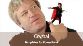  Presentation with devil - PPT theme consisting of mature man removing a devil background and a  colored foreground