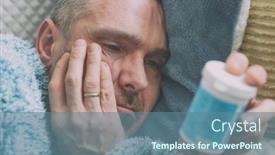  Presentation with depression - Slide deck enhanced with mature-man-suffering-from-depression background and a seafoam green colored foreground