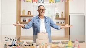  Presentation with birthday cake - 