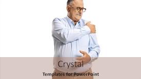  Presentation with shoulder pain - PPT layouts enhanced with mature-man-with-pain and a coral colored foreground