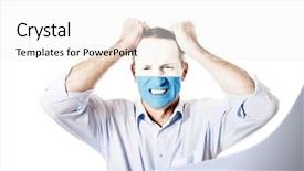  Presentation with flag - Amazing slide set having mature-man-with-san-marino backdrop and a  colored foreground