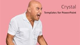  Presentation with middle east - Theme featuring mature-middle-east-man background and a coral colored foreground