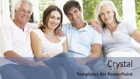  Presentation with grown - Presentation design having mature parents relaxing with grown background and a seafoam green colored foreground