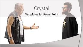  Presentation with punk - Presentation enhanced with mature-punk-talking background and a light gray colored foreground