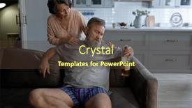  Presentation with wife - Slides featuring mature-wife-calming-her-drunk and a tawny brown colored foreground