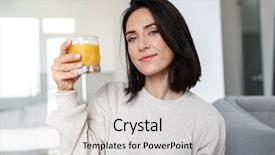  Presentation with mature students sitting at desks - Beautiful PPT theme featuring mature woman 30s drinking orange backdrop and a light gray colored foreground