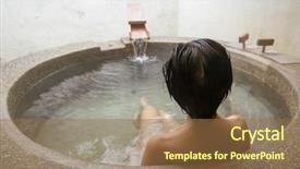  Presentation with hot spring - Amazing presentation having mature woman at the hot backdrop and a coral colored foreground