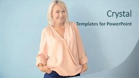  Presentation with indian pastel color - PPT theme having mature woman on color background background and a lemonade colored foreground