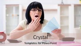  Presentation with reconcile - Amazing theme having mature woman trying to reconcile backdrop and a  colored foreground