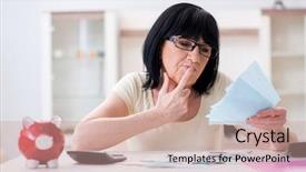  Presentation with reconcile - Beautiful theme featuring mature woman trying to reconcile backdrop and a  colored foreground