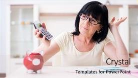  Presentation with reconcile - PPT theme with mature woman trying to reconcile background and a  colored foreground