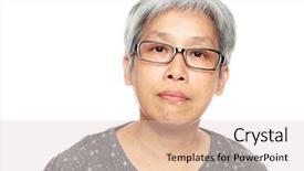  Presentation with happy smiling woman dental health - Beautiful theme featuring maturity model - happy mature woman backdrop and a  colored foreground