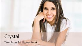  Presentation with couch potato - Colorful slides enhanced with maturity model - pretty young woman lying backdrop and a lemonade colored foreground