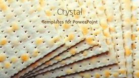  Presentation with passover - Slide set featuring matzo-for-passover-close-up background and a soft green colored foreground