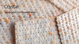  Presentation with passover - Presentation design consisting of matzo for passover close up background and a soft green colored foreground