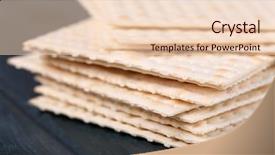  Presentation with passover - Audience pleasing presentation theme consisting of matzo-for-passover-on-table backdrop and a lemonade colored foreground