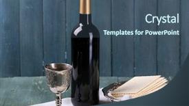  Presentation with passover - Amazing slide set having matzo for passover with metal backdrop and a ocean colored foreground