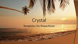  Presentation with tropical - PPT layouts enhanced with maui - tropical beach background and a yellow colored foreground