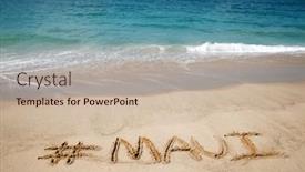  Presentation with paradise island - PPT theme enhanced with maui-maui-hawaii-the-name and a mint green colored foreground