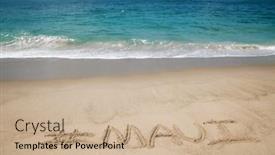  Presentation with pacific island - Presentation theme featuring maui-maui-hawaii-the-name and a  colored foreground