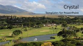 Presentation with maui - Beautiful slide deck featuring maui mountians maui mountians viewed backdrop and a light blue colored foreground