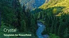  Presentation with river flowing - Slide deck featuring maurer-tal-valley background and a tawny brown colored foreground