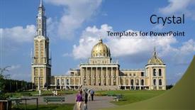  Presentation with lichen - Cool new slides with maurian - basilica of our lady backdrop and a light blue colored foreground