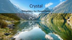  Presentation with beautiful mountains river lake sky nature - Slide deck enhanced with maurian - peaks of darran mountains reflecting background and a  colored foreground