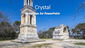  Presentation with archaeological - PPT layouts enhanced with mausoleum-of-glanum-glanum-archaeological and a ocean colored foreground