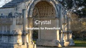  Presentation with archaeological - Theme enhanced with mausoleum-of-glanum-glanum-archaeological background and a gray colored foreground