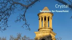  Presentation with archaeological - Presentation having mausoleum-of-glanum-glanum-archaeological and a ocean colored foreground