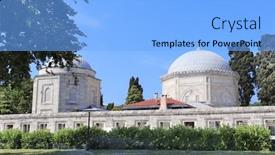  Presentation with wife - Slides featuring mausoleums-of-suleiman-the-magnificent background and a light blue colored foreground