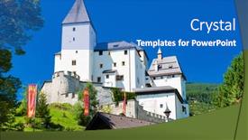  Presentation with salzburg - Slides having mauterndorf-castle-tamsweg-salzburg-region background and a teal colored foreground