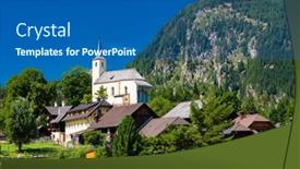  Presentation with salzburg - Slides featuring mauterndorf-near-tamsweg-salzburg-region background and a ocean colored foreground