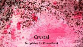  Presentation with hacker in pink and black - Slide set featuring mauve abstract - pink and black artistic textures background and a coral colored foreground