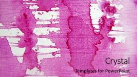  Presentation with abstract watercolor - Presentation featuring mauve abstract - pink watercolor textures 1 background and a coral colored foreground