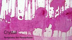  Presentation with abstract watercolor - Presentation theme consisting of mauve abstract - pink watercolor textures 5 background and a  colored foreground
