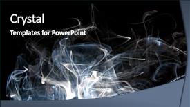  Presentation with black women advocate - Presentation design having mauve abstract - wide wisps of smoke rising background and a black colored foreground