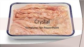  Presentation with loot bag - Slide set with mawar - abomasum rennet bag reed tripe background and a coral colored foreground