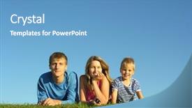  Presentation with max - Colorful slides enhanced with max - family on herb under blue backdrop and a teal colored foreground