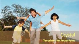  Presentation with happy 18 birthday - Amazing theme having max - happy family running outdoor backdrop and a  colored foreground