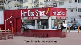  Presentation with free dog - Slides consisting of may-14-2021-santa-monica background and a tawny brown colored foreground