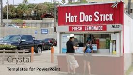  Presentation with free dog - Beautiful slides featuring may-14-2021-santa-monica backdrop and a light gray colored foreground