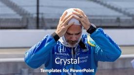  Presentation with indiana - PPT theme featuring may-22-2022-indianapolis-indiana background and a ocean colored foreground