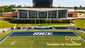  Presentation with american university - Cool new PPT theme with may-29-2020-houston-texas backdrop and a tawny brown colored foreground