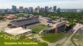  Presentation with american university - Cool new slide set with may-29-2020-houston-texas backdrop and a  colored foreground